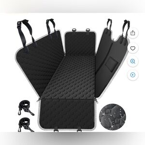 Black Pet Car Seat Cover